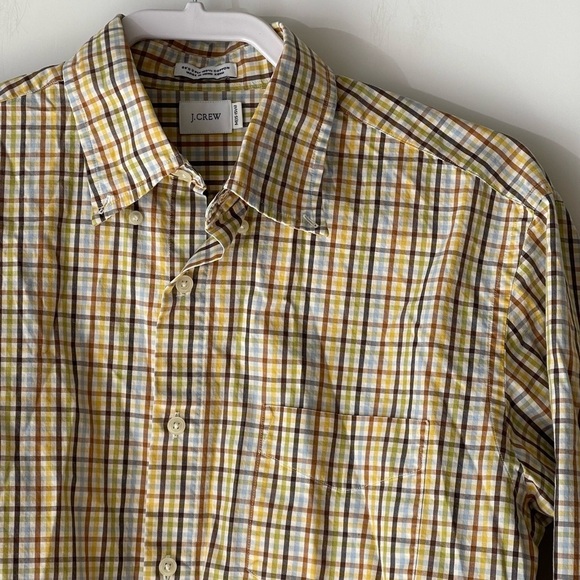 J.Crew Men's Plaid Button Front Down Shirt Blouse Long Sleeves, Sz M - Picture 3 of 9